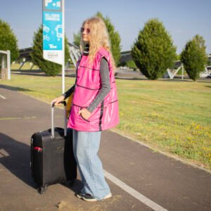 OkinPocket travel vest. Model S, Pink